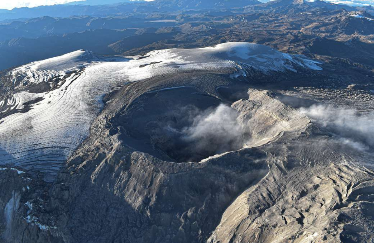 Servicio Geológico Colombiano; baja nivel de sismicidad en el volcán Nevado del Ruiz