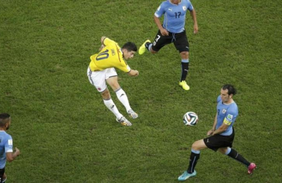 James Rodríguez rememora gol del mundial 2014 contra Uruguay