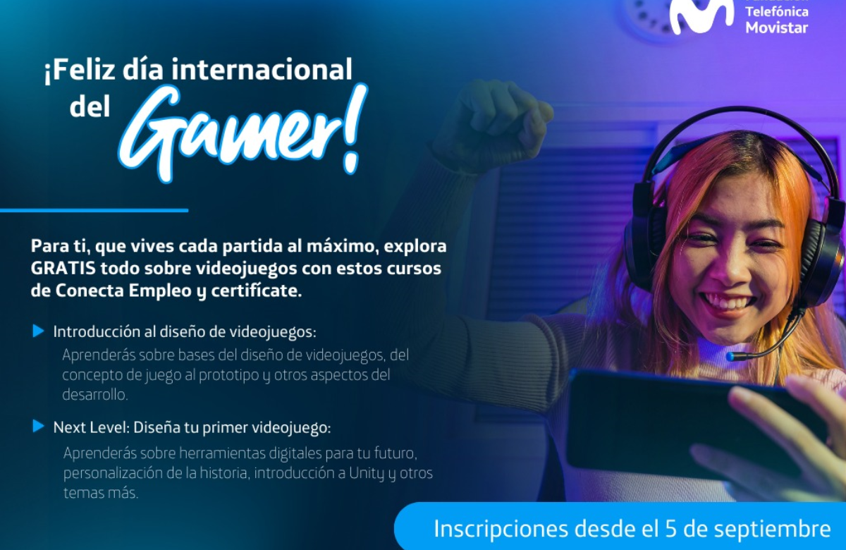 Movistar festeja el Día Internacional del Gamer con torneos y formación gratuita