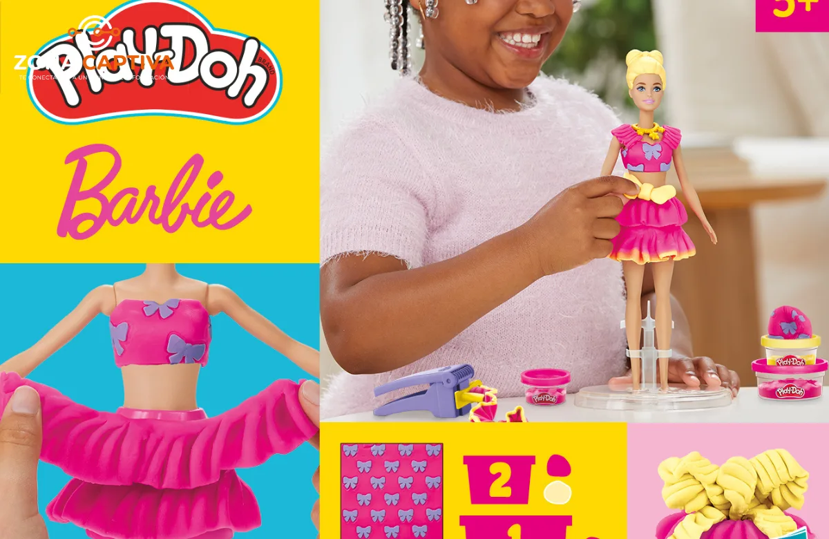 Play-Doh y Barbie lanzan en Colombia una colección que une moda y creatividad infantil