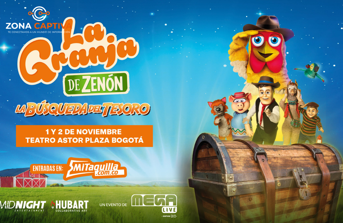 La Granja de Zenón llega a Bogotá con un show musical en el Teatro Astor Plaza