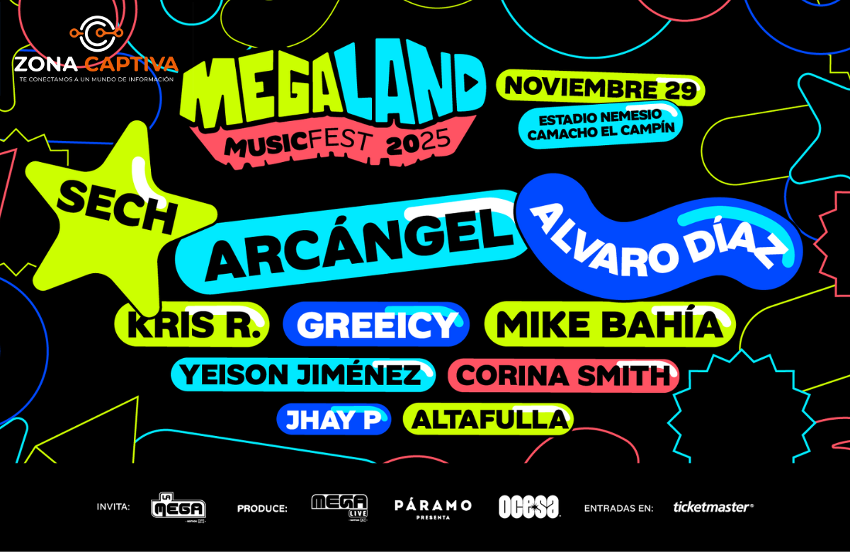 Arcángel lidera el cartel oficial del Megaland 2025, el festival que celebra 20 años de historia musical