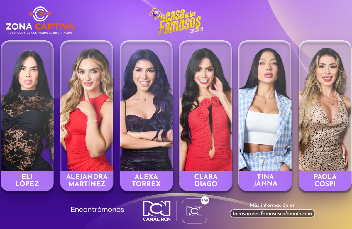 Estas son las seis aspirantes del segundo grupo que buscan entrar a La Casa de los Famosos Colombia 2026