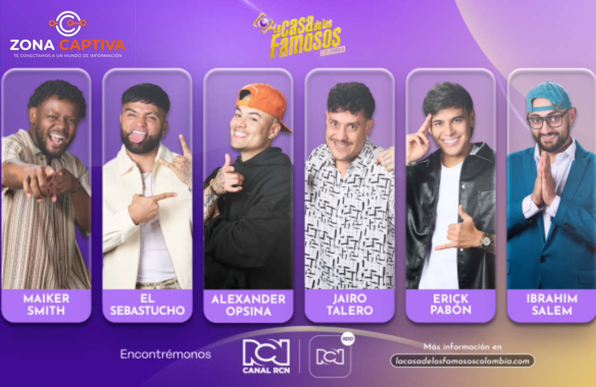 Estos son los aspirantes de la séptima semana de votaciones de La Casa de los Famosos Colombia