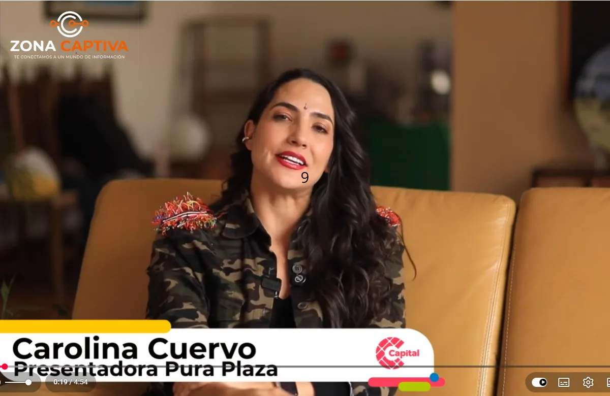 Carolina Cuervo regresa a la televisión con Pura Plaza para resaltar la gastronomía popular de Bogotá