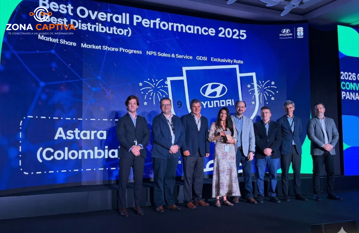 Hyundai Colombia recibe el reconocimiento Best Overall Performance 2025