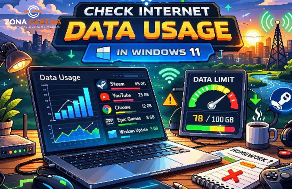 Internet bajo control: cómo supervisar y limitar el uso de datos en Windows 11