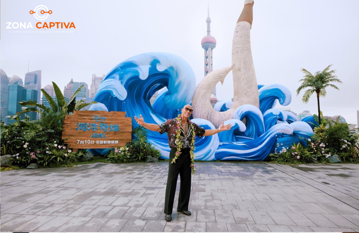 Dwayne Johnson y Catherine Lagaʻaia llevan la celebración mundial de Moana a Australia y China