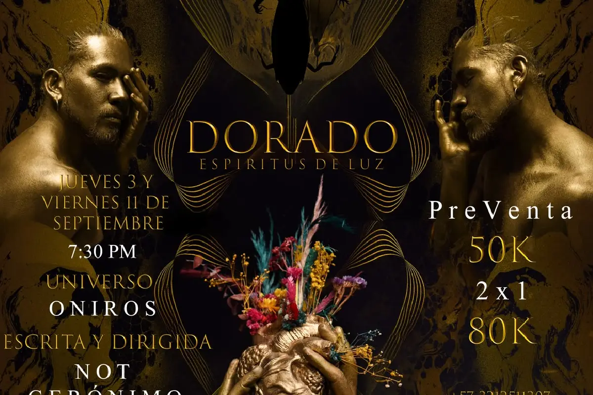 MAMBAKO lleva la fuerza de sus tambores al teatro con la obra Dorado: Espíritus de Luz