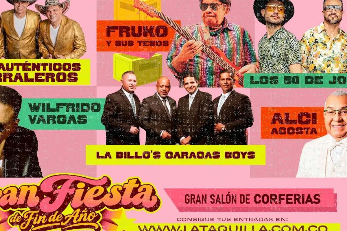 La Gran Fiesta de Fin de Año reunirá a leyendas de la música tropical en Bogotá