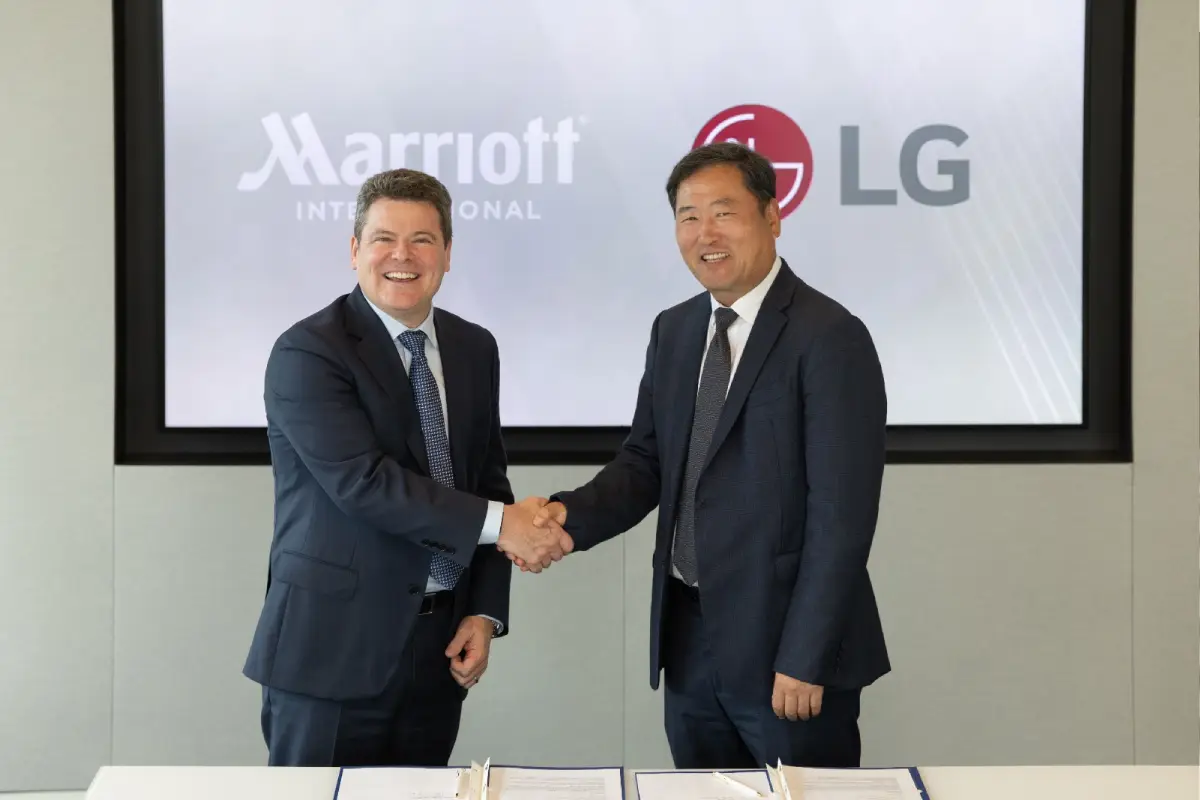 LG Electronics y Marriott International impulsan hoteles inteligentes con nueva tecnología