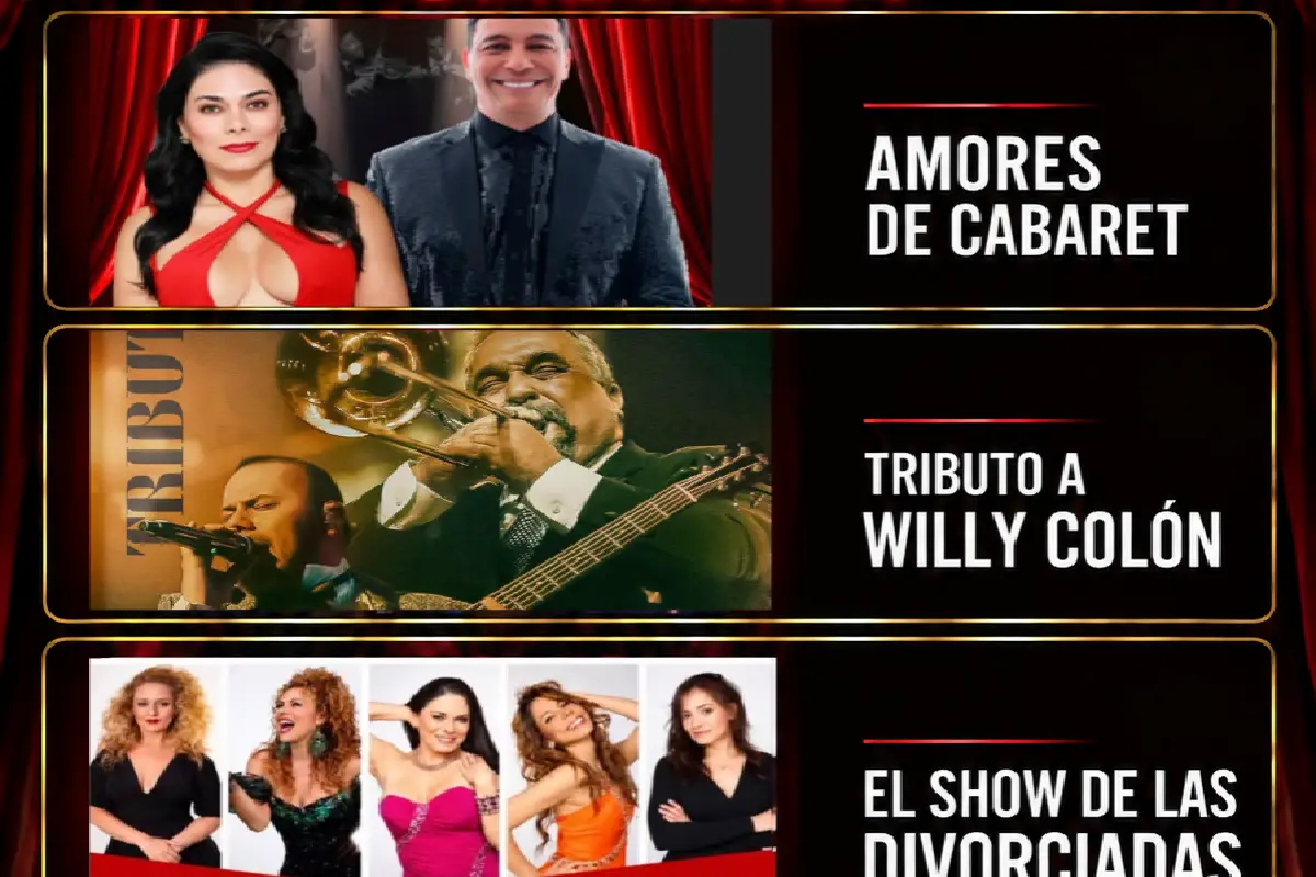 El escenario Cabaret presenta su cartelera de espectáculos para el cierre del año